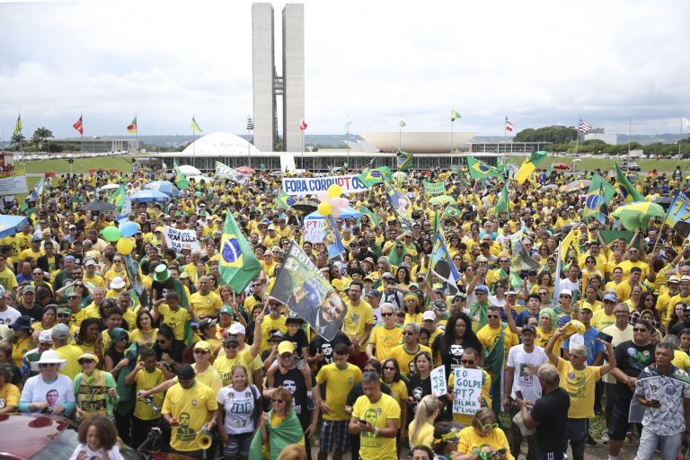 Brazil, Brasilia,Brasilia registered thousands of pro-Bolsonaro supporters in Sunday's rally.