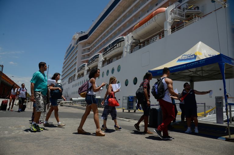 Cruise season begins in Rio and ocean liners dock at Pier Mauá, in the city's port zone, Rio de Janeiro, Brazil, Brazil News