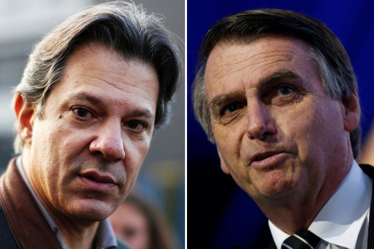 Candidates for the Presidency of Brazil, Jair Bolsonaro (PSL) and Fernando Haddad (PT), Rio de Janeiro, Brazil, Brazil News