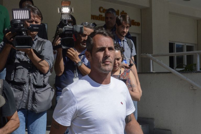 Brazil,Marcello Siciliano leaves a police station after being once again interrogated about the murder of Marielle Franco