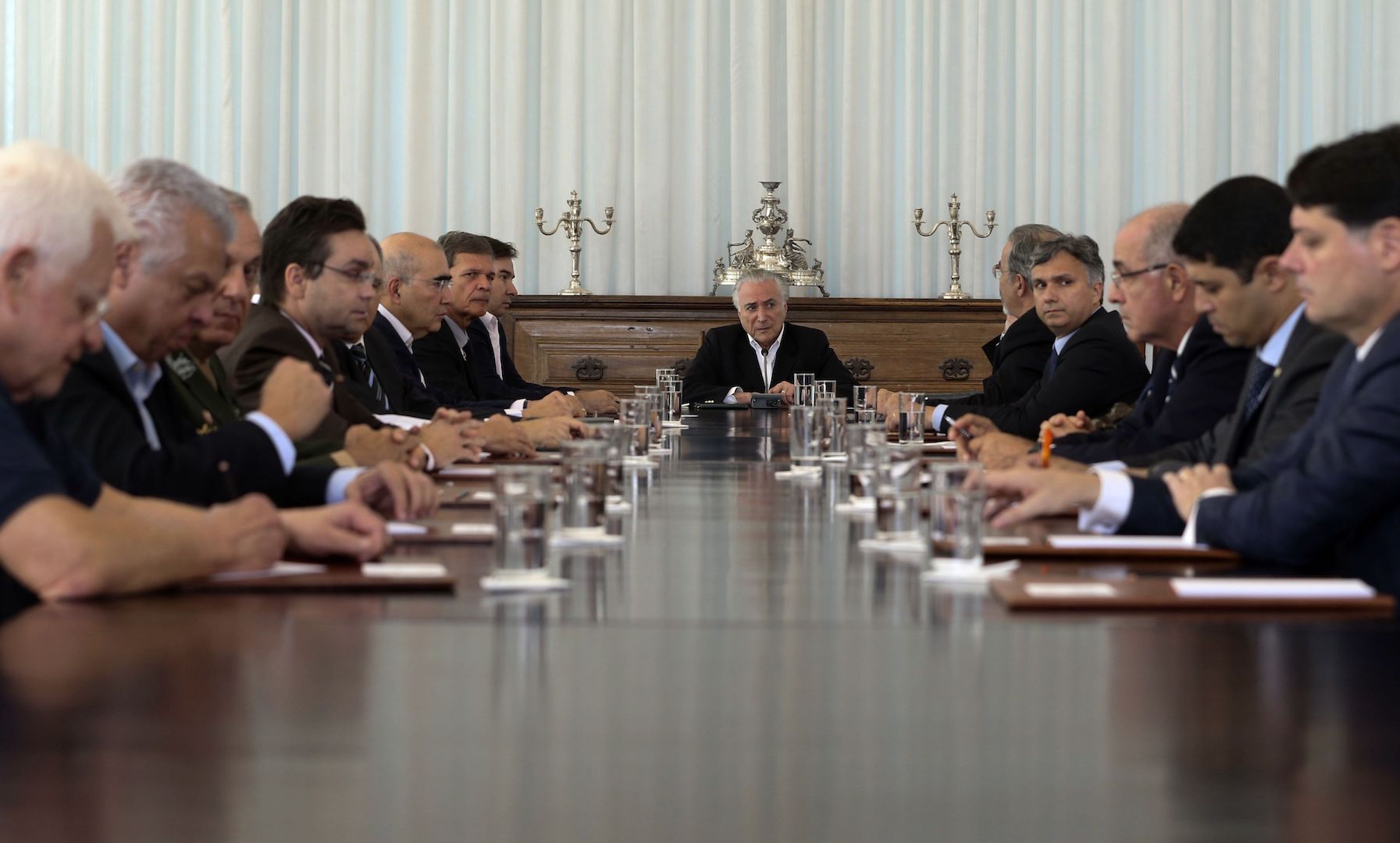 Brazil,President Michel Temer meets with National Defense Council to find solution to crisis in Roraima state.