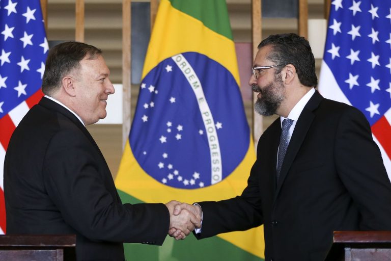 Brazil,US's Mike Pompeo and Brazil's Ernesto Araujo speak about straightening diplomatic ties on the second day of the Bolsonaro Administration