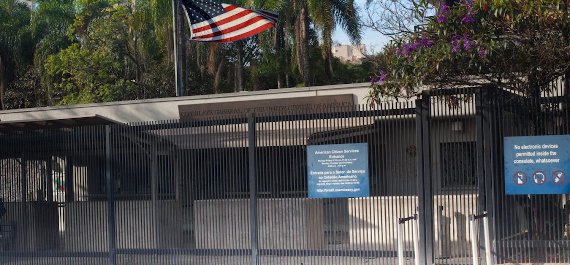 Brazil,US Consulates in Brazil, like this one in São Paulo, announced a reduction in services.