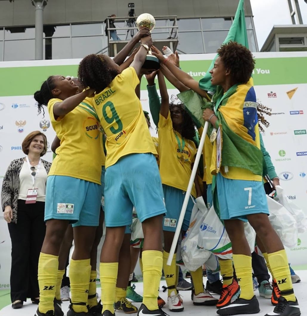 2018 was a triumphant year for the girls team, who lifted the Street Child World Cup trophy in Moscow, Rio de Janeiro, Brazil, Brazil News,