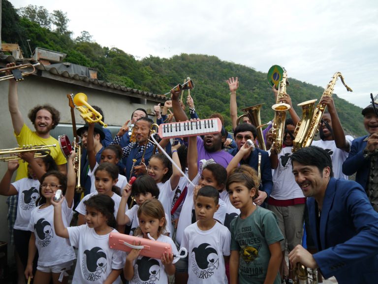The long-term aim of the program is to create a tradition of brass and percussion in the favela community of Pereira da Silva, combining Rio's rich musical heritage with the jazz and second-line tradition of New Orleans, Rio de Janeiro, Brazil, Brazil News,