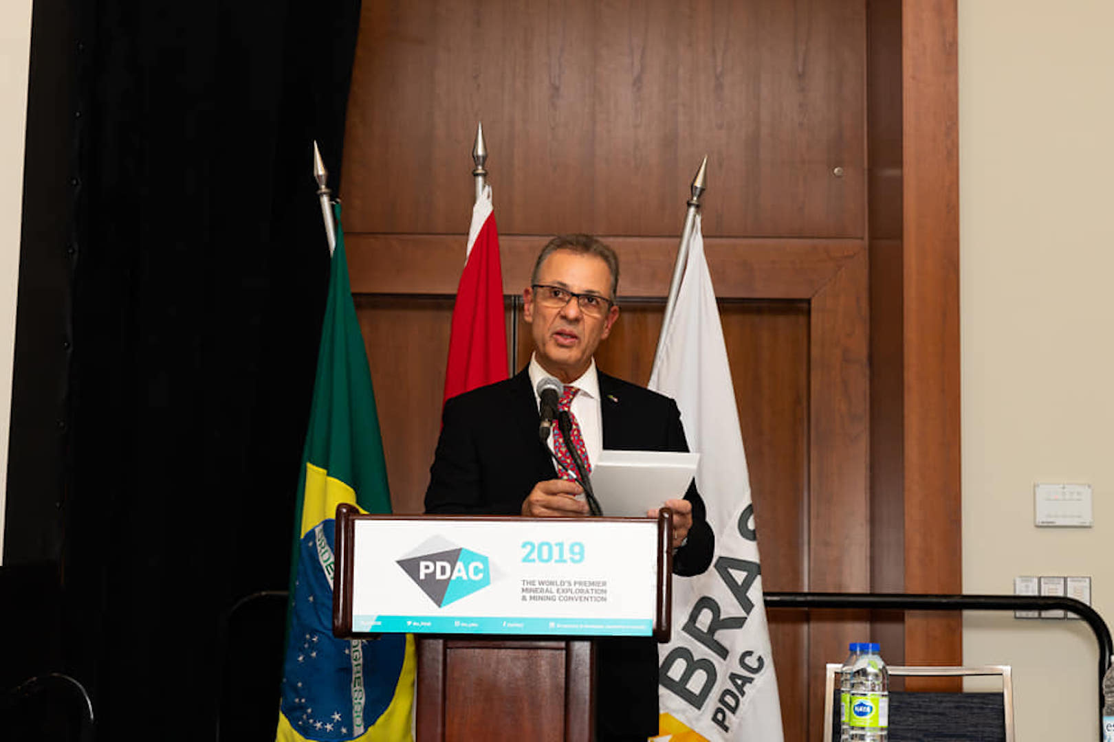 Brazil,Brazil's Mines and Energy Minister speaks at meeting of Brazil-Canada Chamber of Commerce in Toronto,