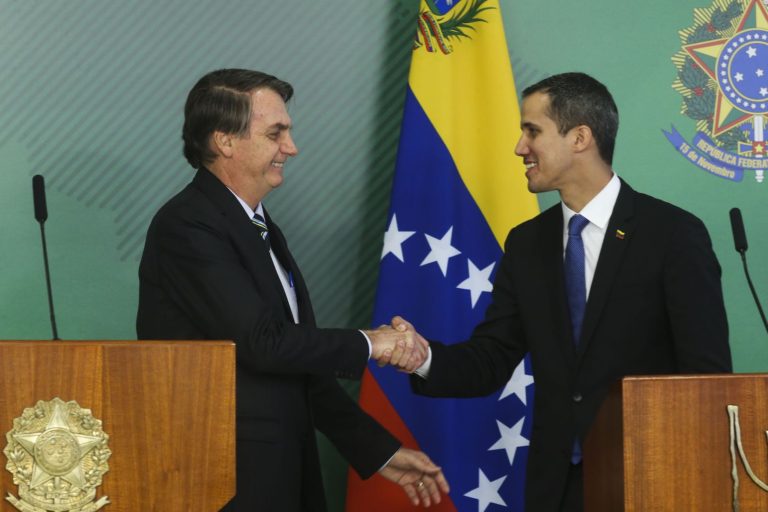 Brazil,Venezuela's Juan Guaidó meets with Brazilian President Jair Bolsonaro in Brasilia,