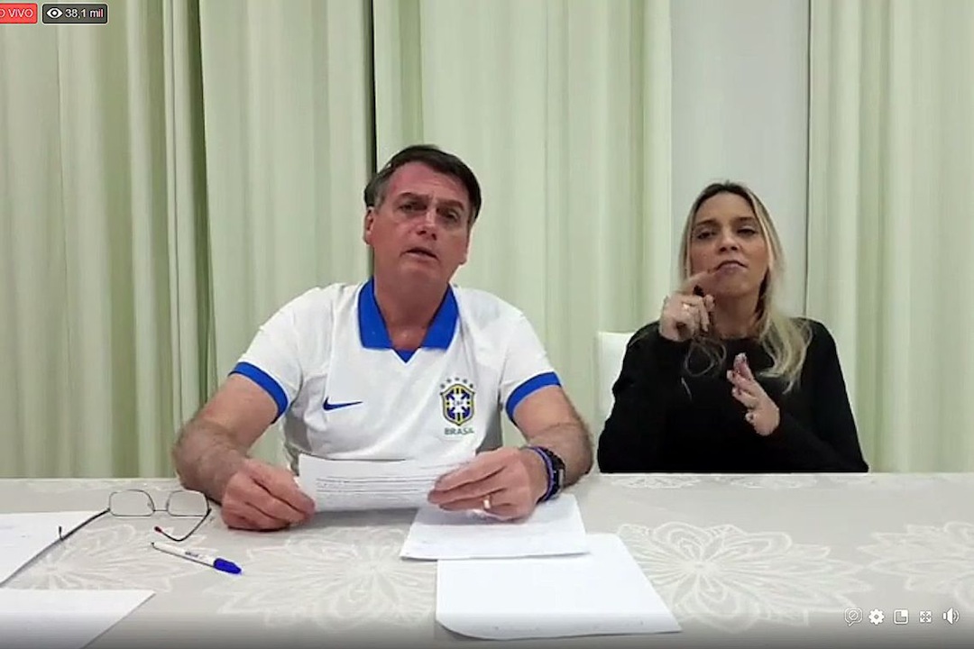 Brazil, Bolsonaro takes to social media stating that those who are involved in land invasions should be considered terrorists,