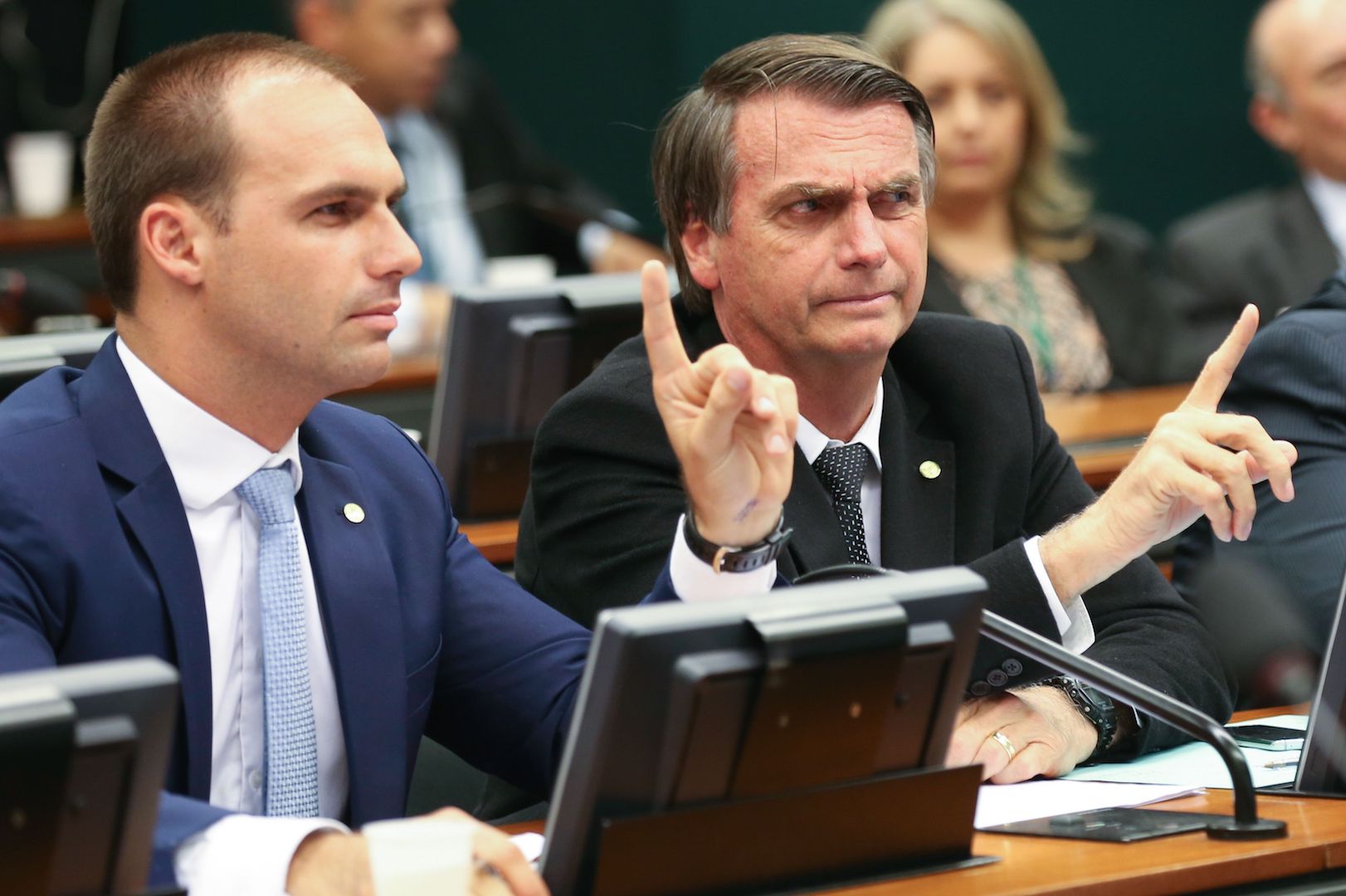 Brazil,Jair Bolsonaro and son, Carlos Bolsonaro, follow the teachings of philosopher Olavo de Carvalho