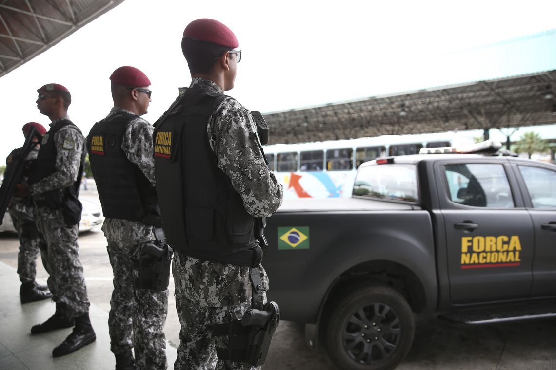 Brazil, Brasilia,Brazil's National Force will be authorized to patrol Brasilia during the next thirty-three days,