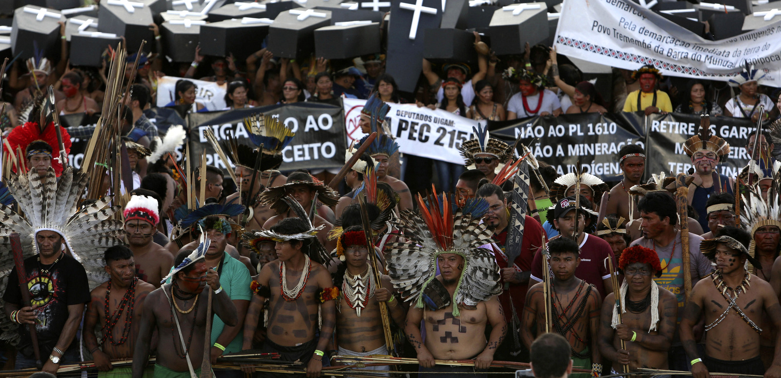 Thousands of indigenous people gather each April to demand recognition of the rights and lands.