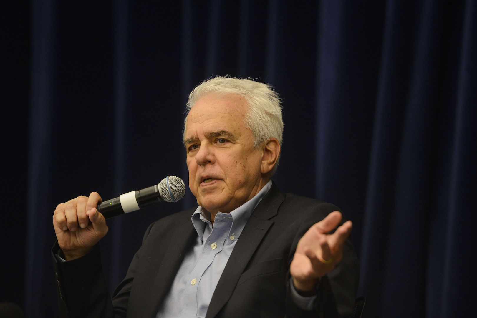 Brazil, Rio de Janeiro,Petrobras CEO, Roberto Castello Branco, announces diesel price hike during press conference.