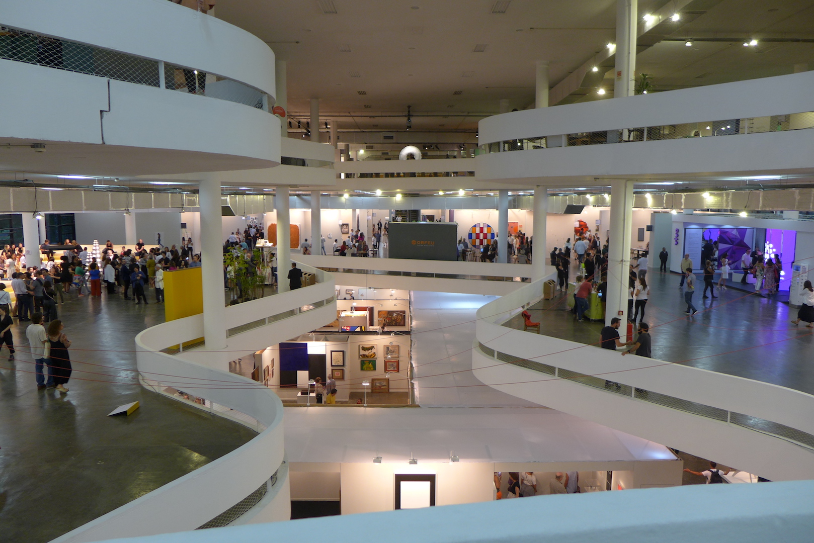 Brazil, São Paulo,SP-Arte, considered one of the most important fairs in the world art market is being held in the iconic Bienal building in São Paulo.
