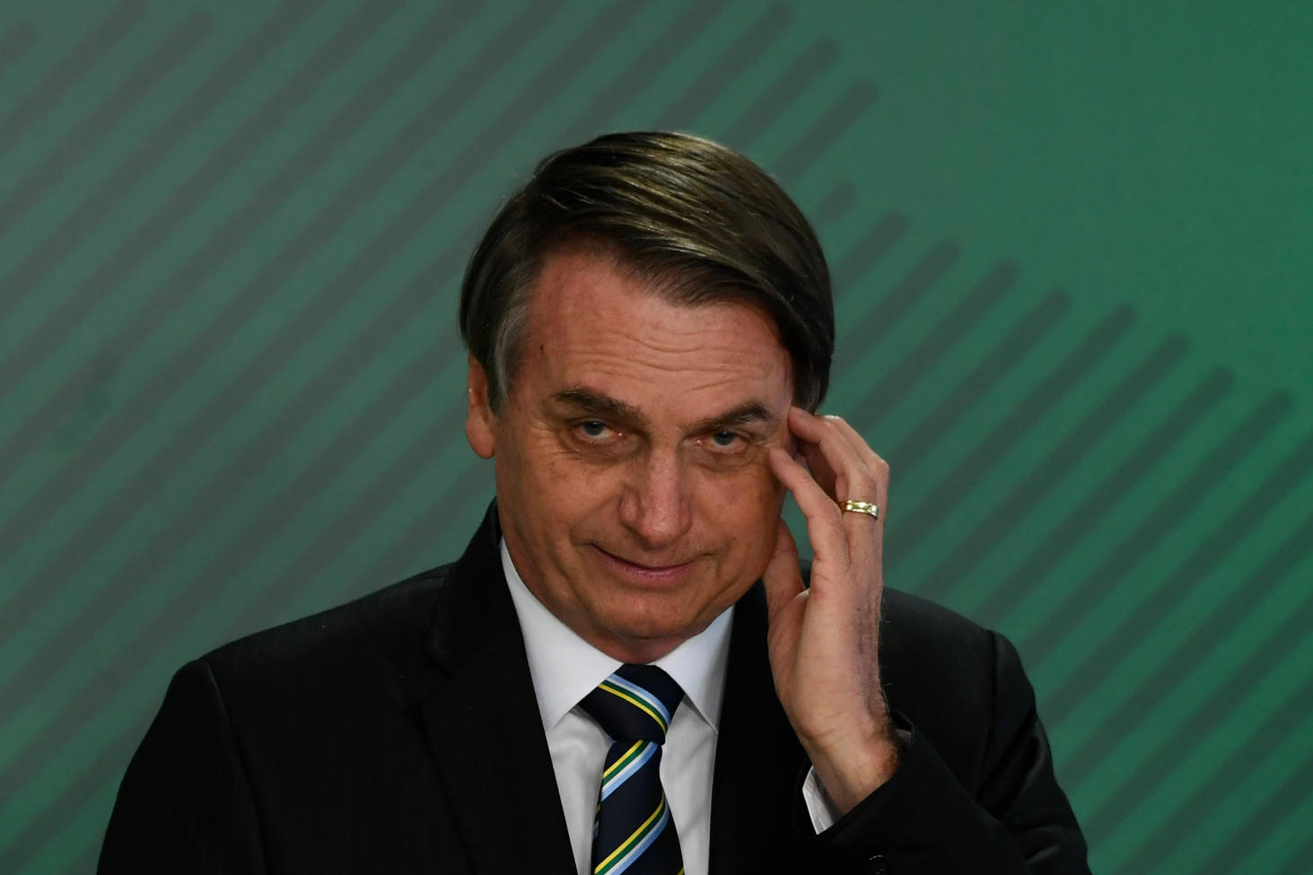 Ceremony held by the minister of education - Jair Bolsonaro, president of the republic, this Tuesday, April 9, during the inauguration of Abraham Weintraub as the new minister of education.