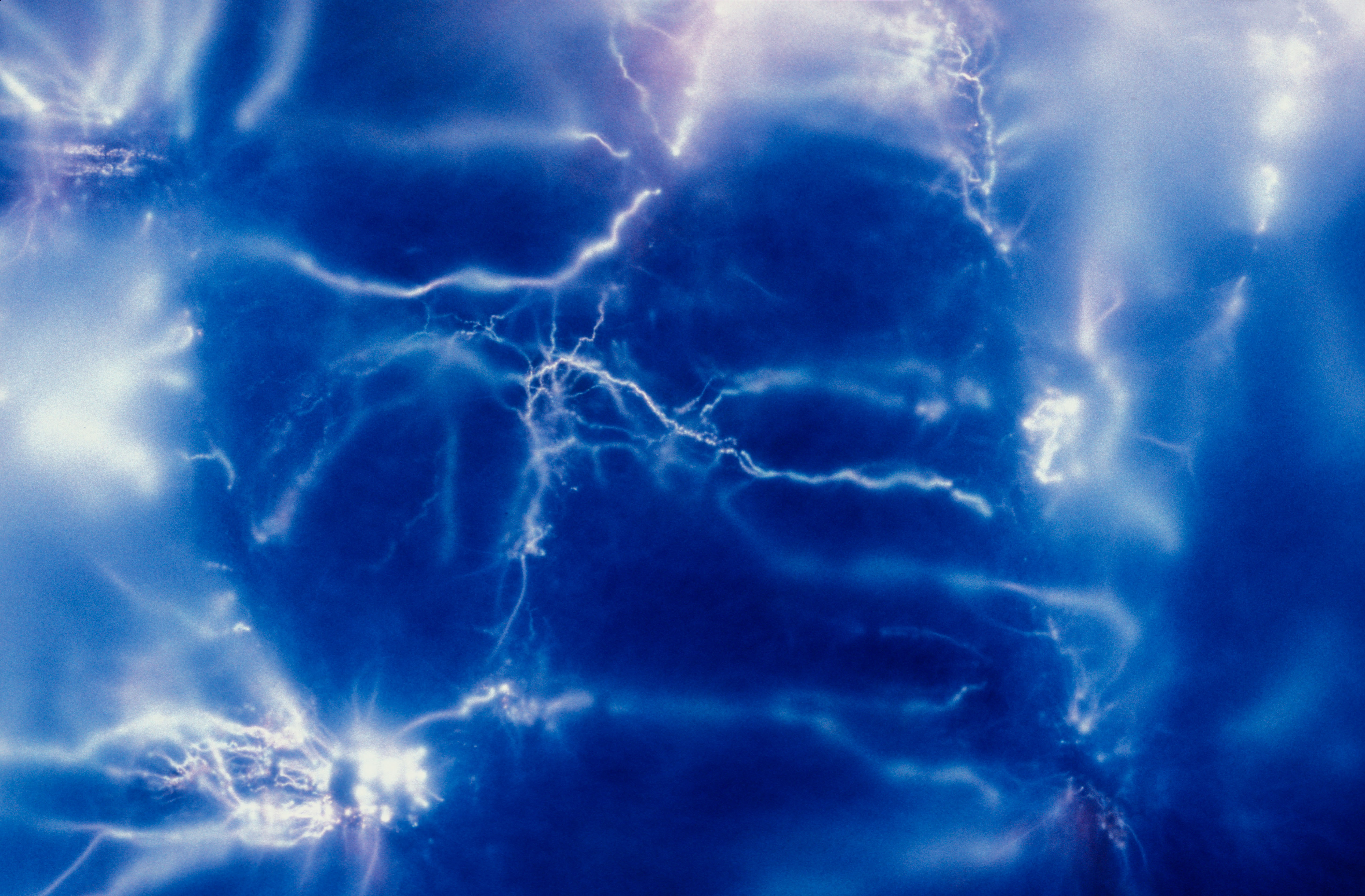 This is an actual photo of electricity contact exposed with film against foil which had a charge sent through it.