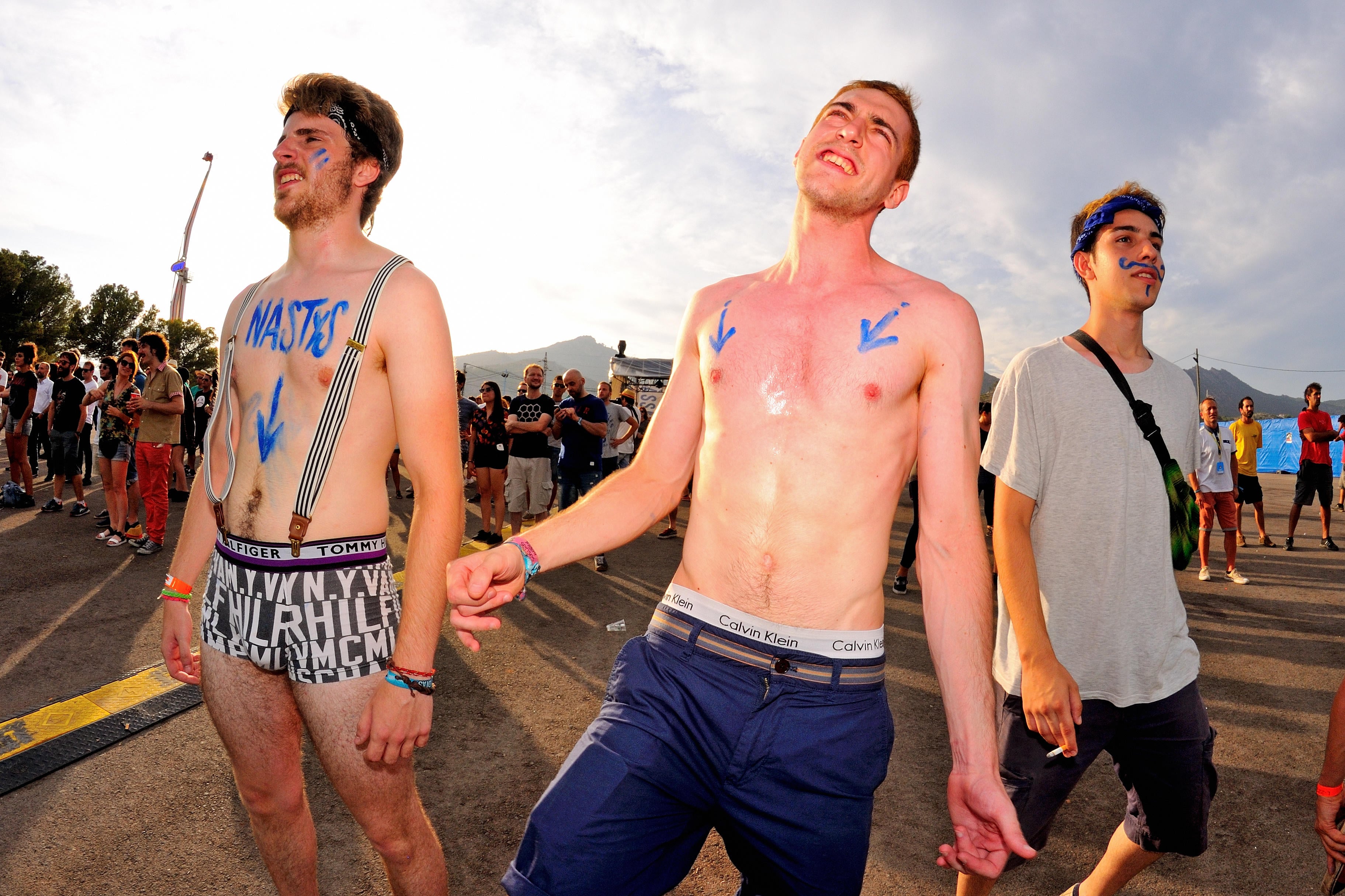 BENICASSIM, SPAIN - JULY 17: People have fun and dance at FIB Festival on July 17, 2014 in Benicassim, Spain.