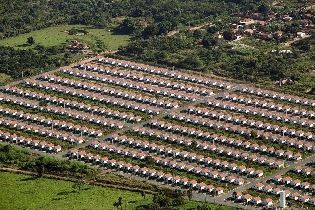 Aerial view of housing program Minha Casa Minha Vida. Image shot 06/2014. Exact date unknown.