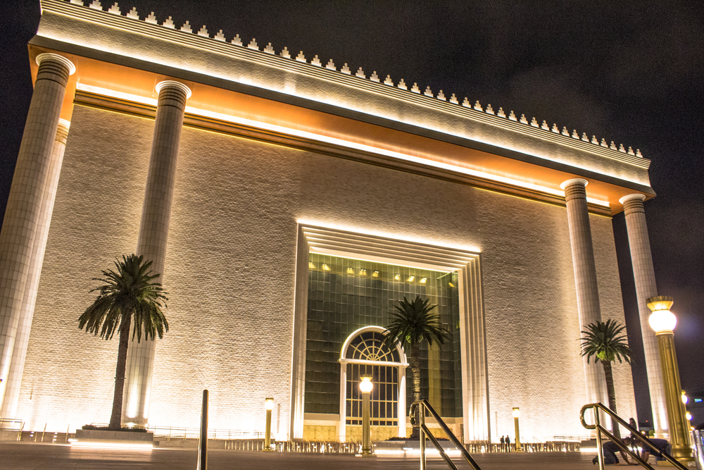 Sao Paulo, Brazil, May 02, 2016. Temple of Solomon, world headquarters of the Universal Church of the Kingdom of God in Bras neighborhood