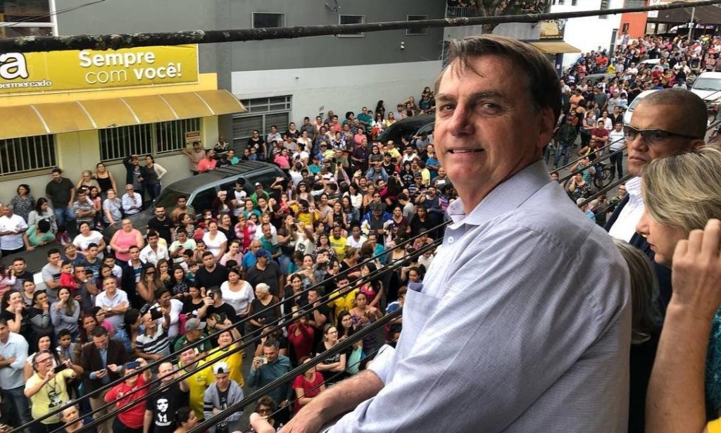Bolsonaro was in Eldorado on June 20th, the city where he was raised, to visit his mother and family. (Photo internet reproduction)