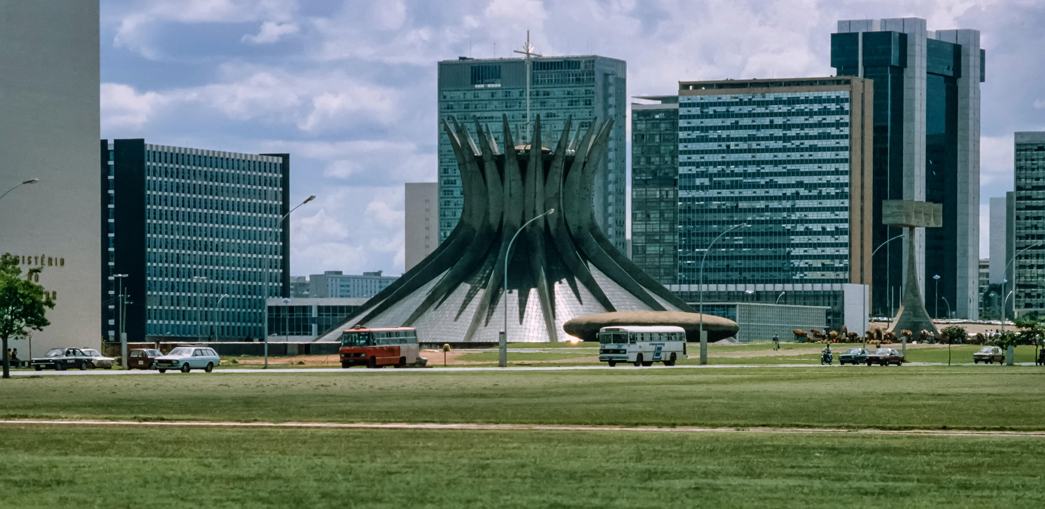 Brazil, Brasilia, view of the city - FILM SCAN