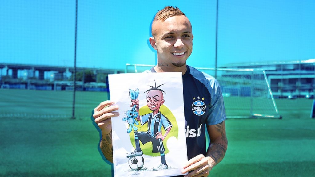 Everton is known as Cebolinha, or Little Onion, because of his resemblance to a Brazilian cartoon character of the same name. (Photo internet reproduction)