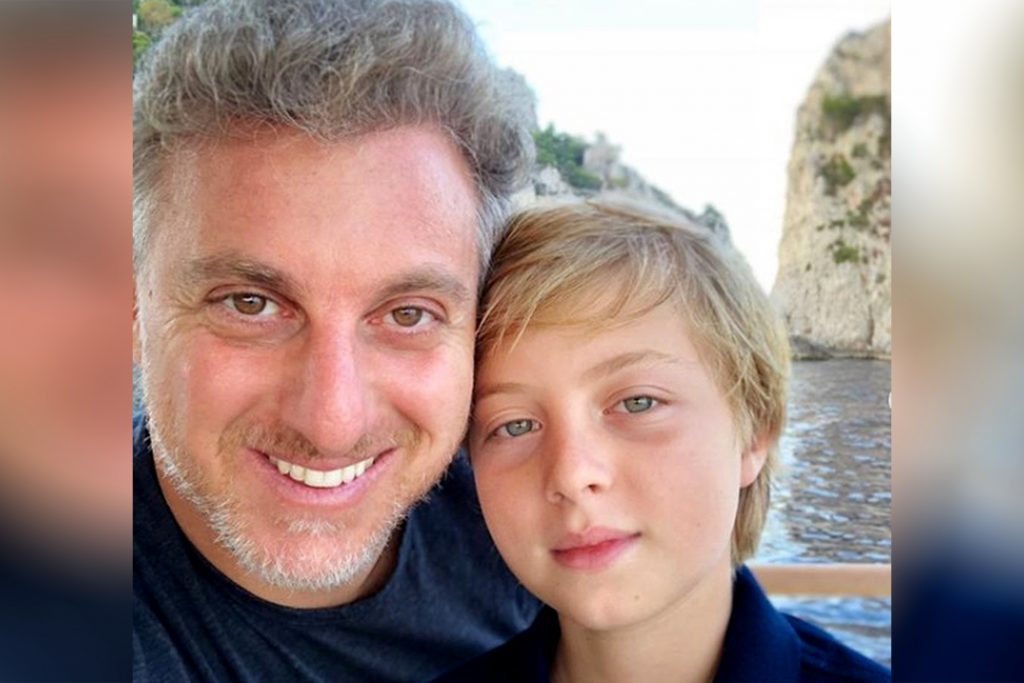Luciano Huck with his son Benício. (Photo internet reproduction)