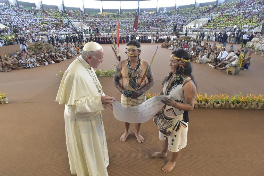 This possibility may preferably be offered to indigenous people, where priests are scarce and Christian communities sometimes stay weeks without attending mass. 