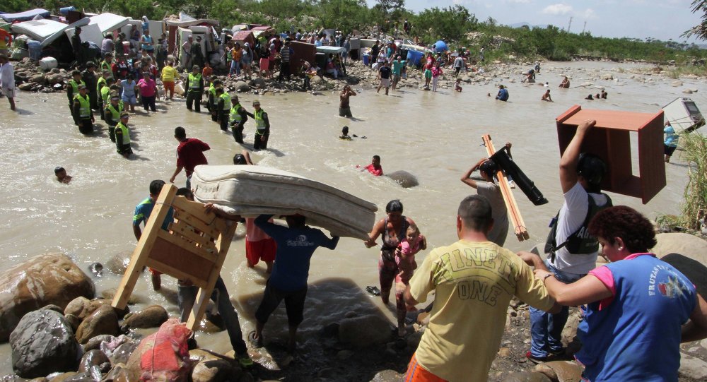 Brazil has taken in about 96,000 of the displaced people.