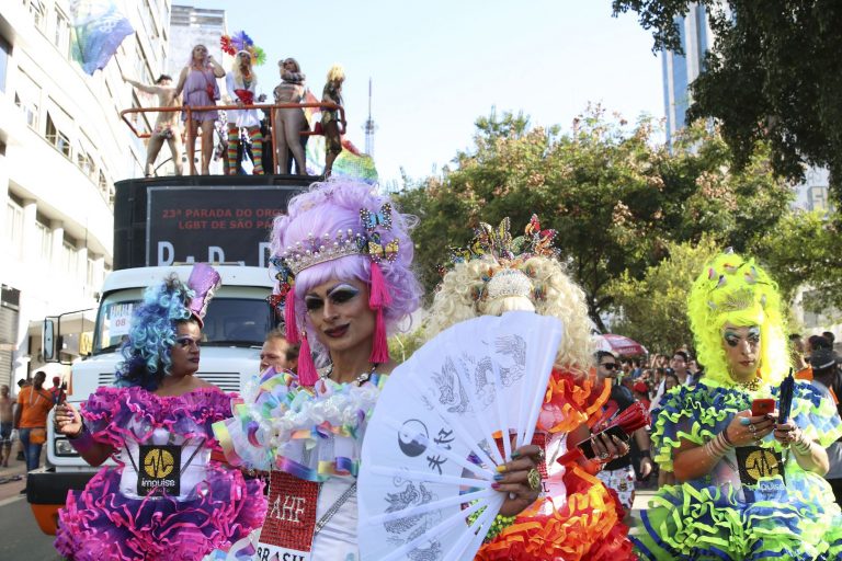 Brazil,23rd Gay Pride Parade in Avenida Paulista in São Paulo,