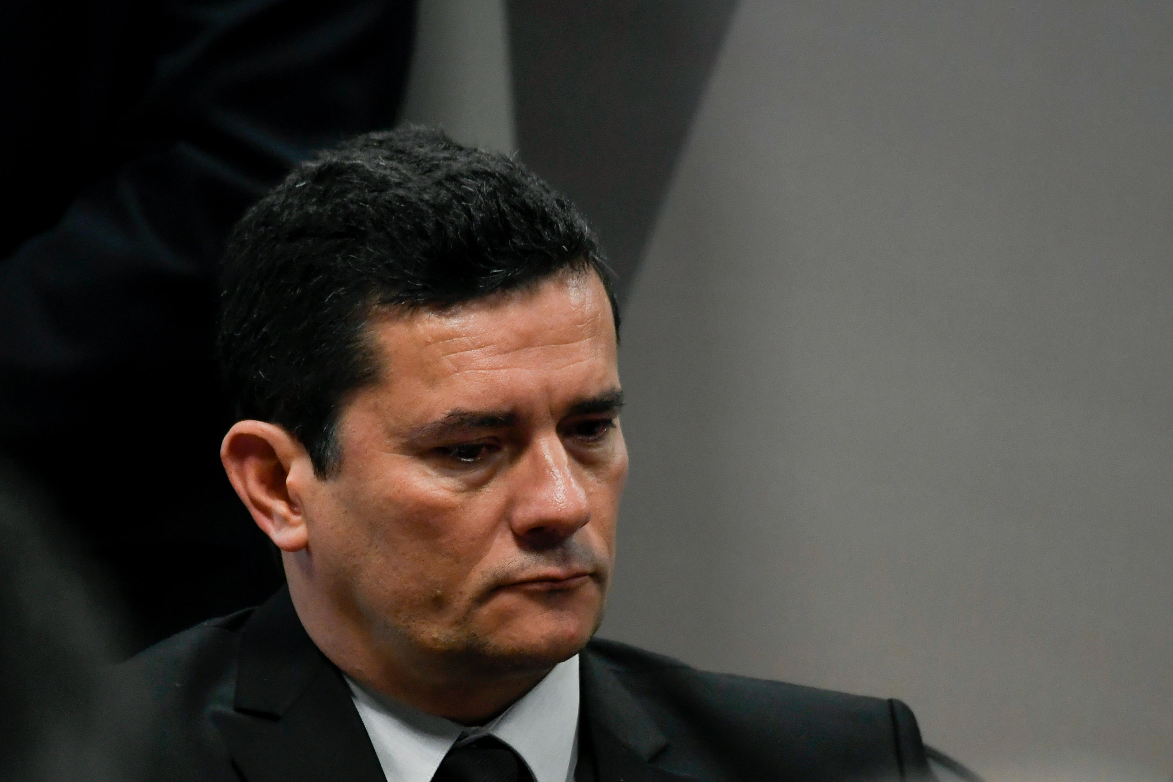 The Minister of Justice and Public Security, Sergio Moro, on Wednesday, March 27, during a Commission of Constitution, Justice and Citizenship of the Senate for to deal with the Anti-Crime and Combating Crime Bill. Photo: Mateus Bonomi / AGIF