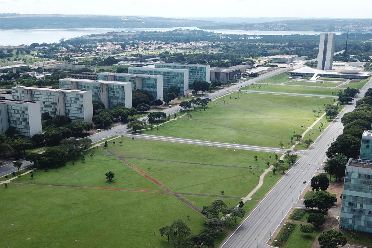 "Esplanada dos Ministérios" - the headquarters of all Ministries in Brasília.
