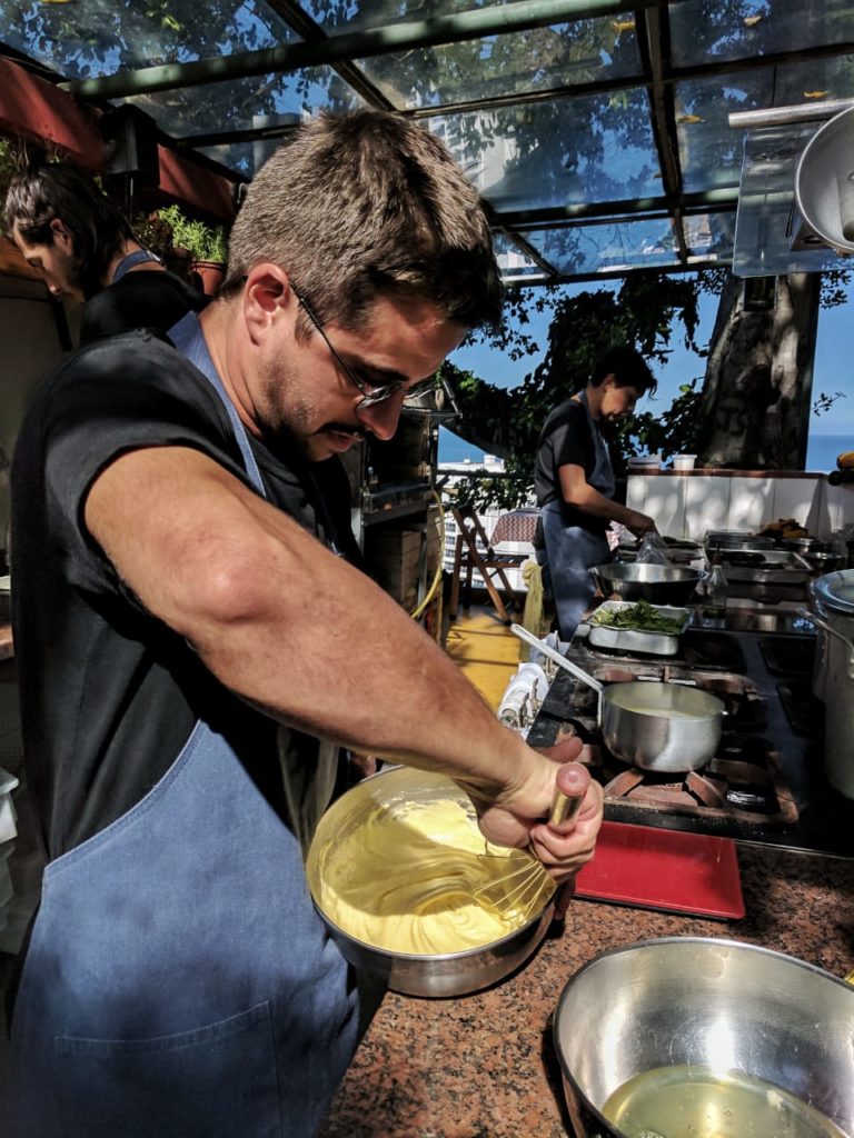 Chef Tobia creates a daily menu for the purpose of never compromising quality.