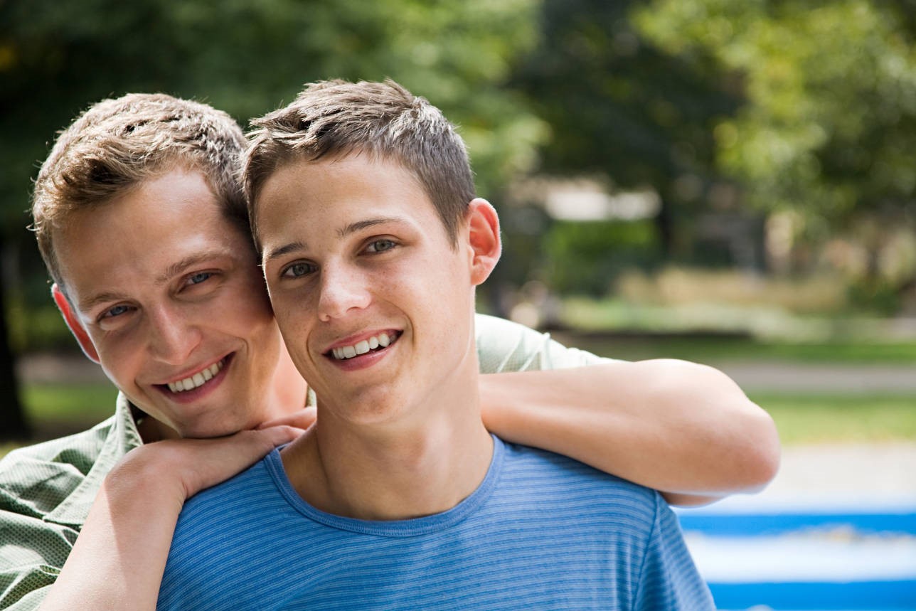 Portrait of a gay couple