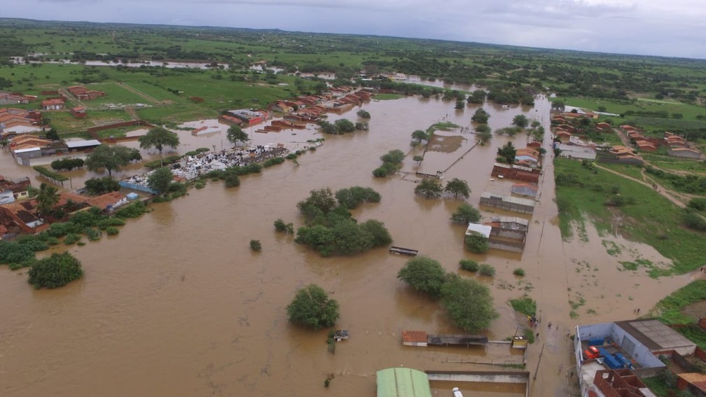 Municipality of Coronel João Sá flooded after heavy rainfall causing the overflow of the Quati dam - Photo: Studio Júnior Nascimento/G1