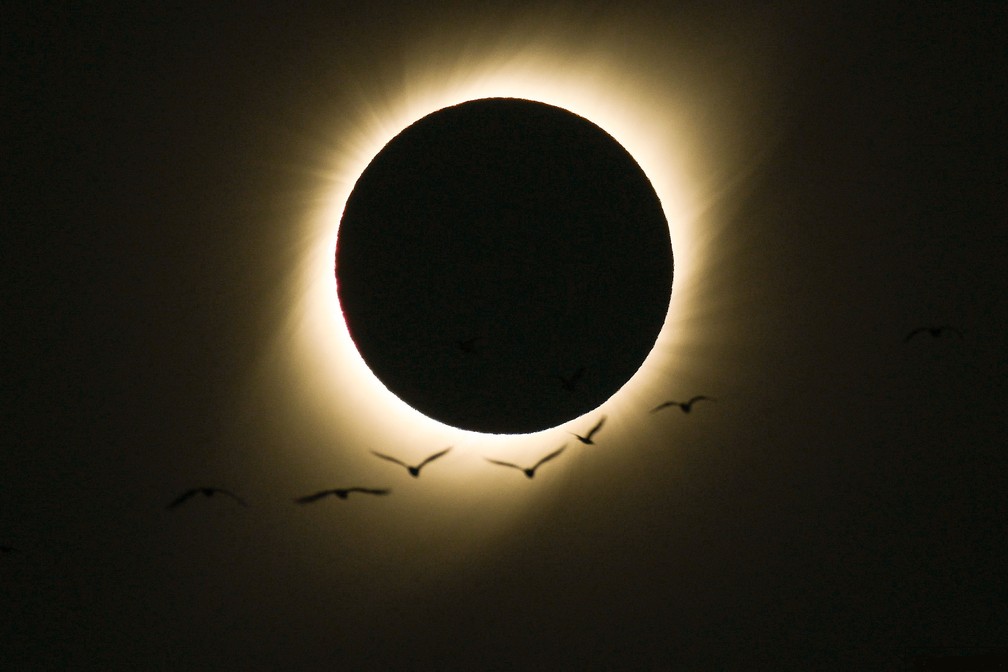 "It's indescribable. Everybody should experience this. When everything goes dark, it's like a switch — even the temperature changes. I was stunned," he recalls.