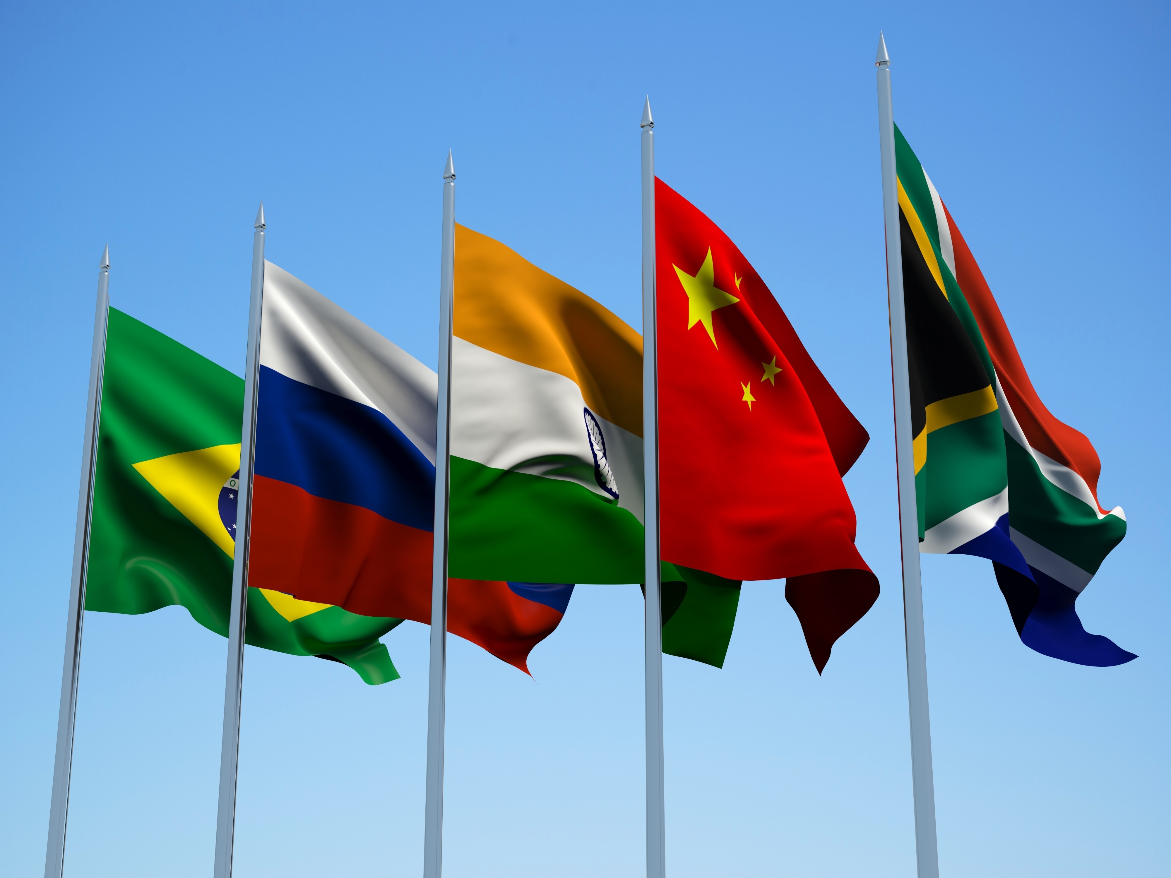 BRICS is a group formed by Brazil, Russia, India, China, and South Africa.