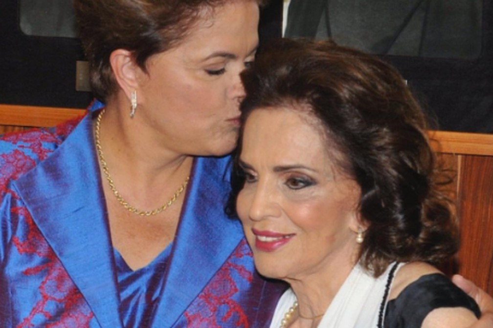 Dilma Rousseff with her mother Dilma Jane.