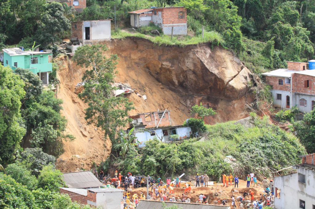 Storms that hit Rio this year led to landslides.