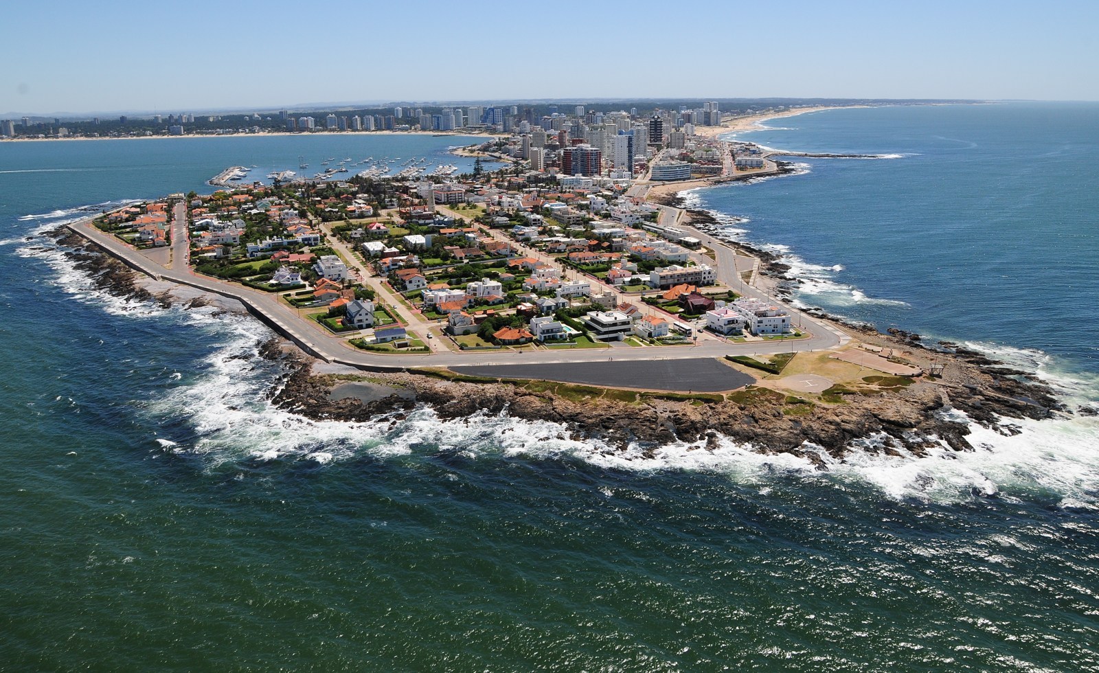 Tourism is one of Uruguay's primary sources of income. Punta del Este, in the picture, is one of the main destinations in Uruguay.