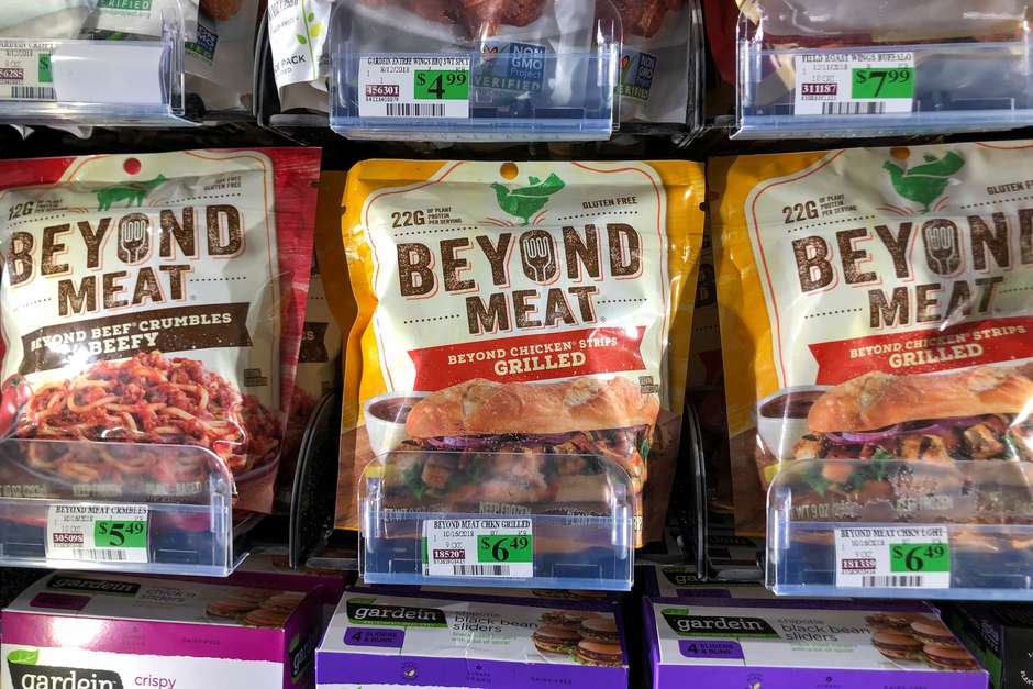 The vegetable meat alternative is also growing. Beyond Meat's shares have more than tripled in value since its initial public offering in May.