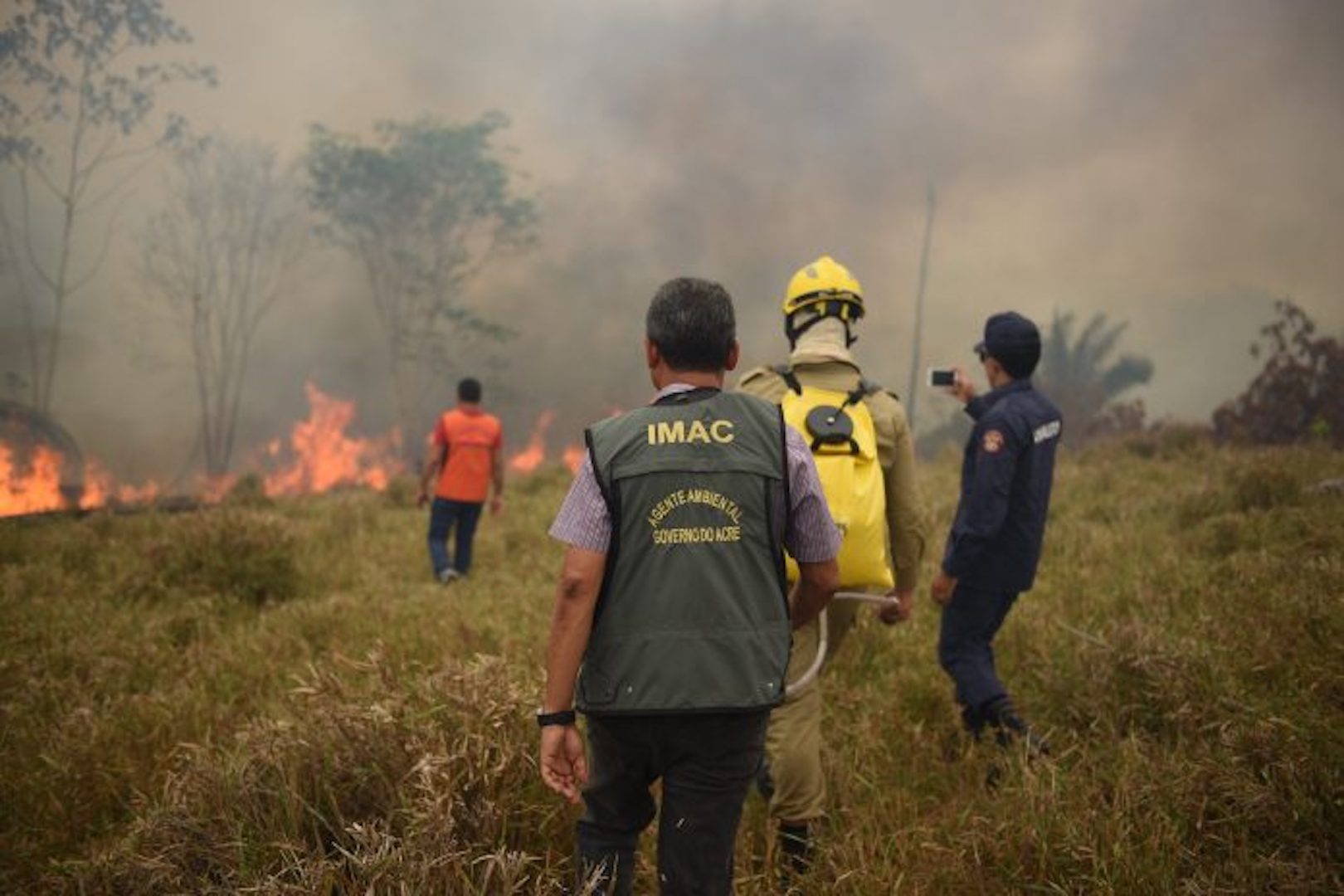 Brazil,Forest burning in the state of Acre.