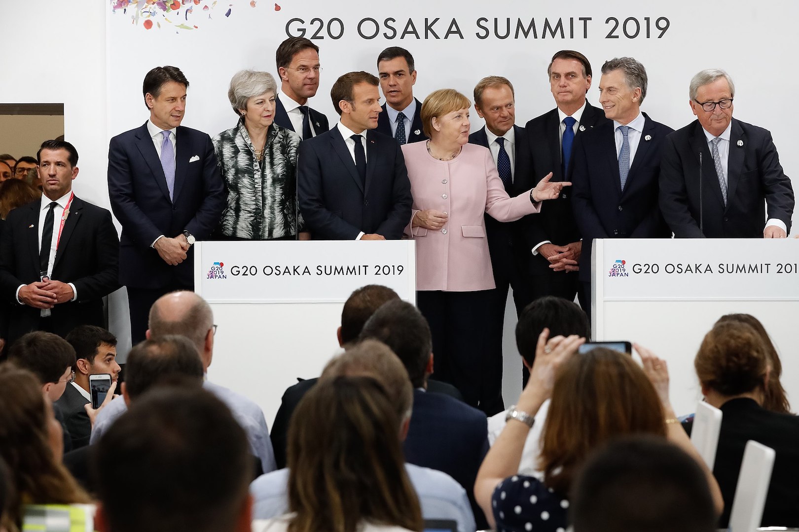 Brazil,Leaders of Mercosur and the European Union meet during this year's G-20 meeting in Japan.