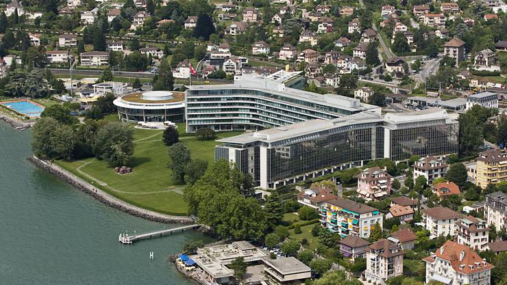 Nestlé HQ in Vevey on the shores of Lake Geneva in Switzerland.