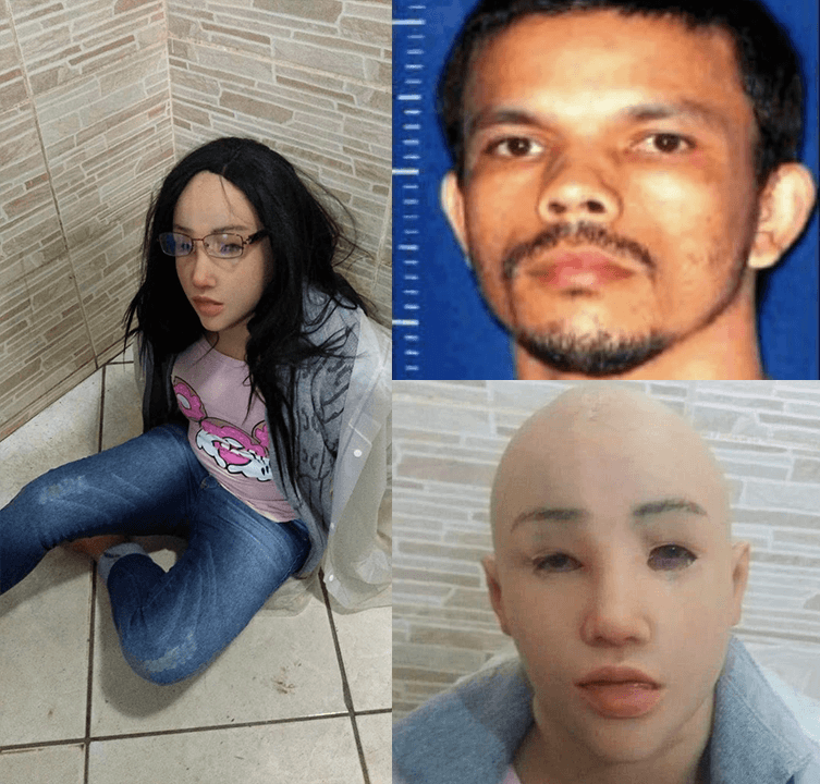 Drug trafficker and inmate at Rio’s Gabriel Ferreira Castilho Prison Complex Clauvino da Silva, dressed as a woman. (Photo: Release by Prison Officials)