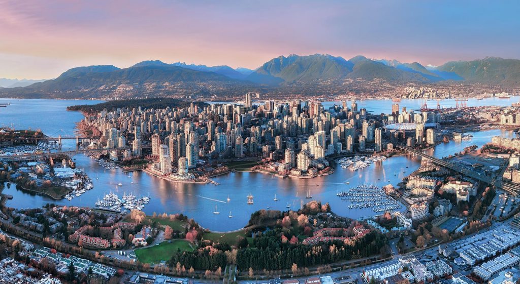 Vancouver, a bustling west coast seaport in British Columbia, is among Canada’s densest, most ethnically diverse cities.