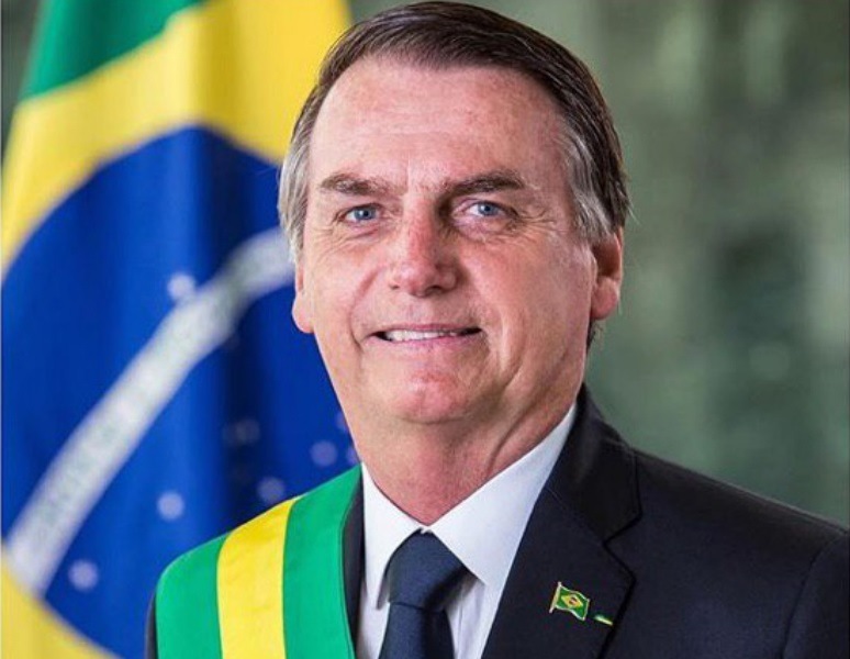 The official photo of the Brazilian President Jair Bolsonaro.