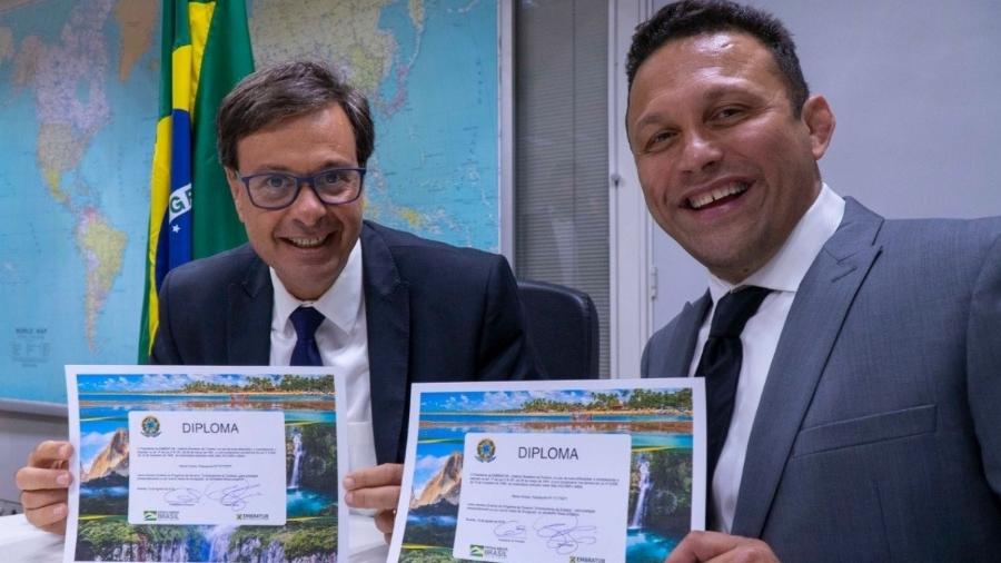 Jiu-Jitsu instructor and businessman Renzo Gracie (right) was appointed "international tourism ambassador" by the Brazilian Tourist Board (EMBRATUR) on August 15th.