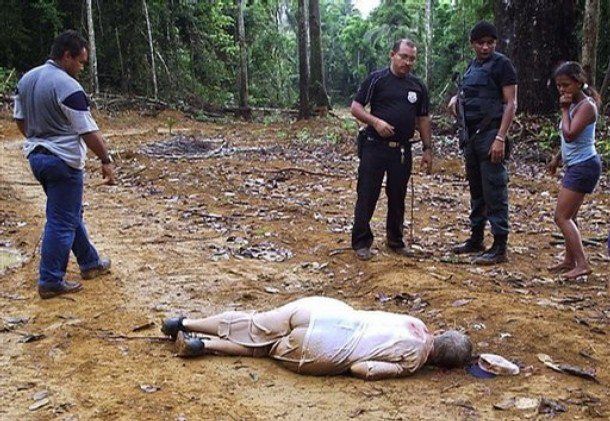 missionary Dorothy Stang, who organized workers' resistance to the invasion of their territories by timber merchants, was executed in 2005;