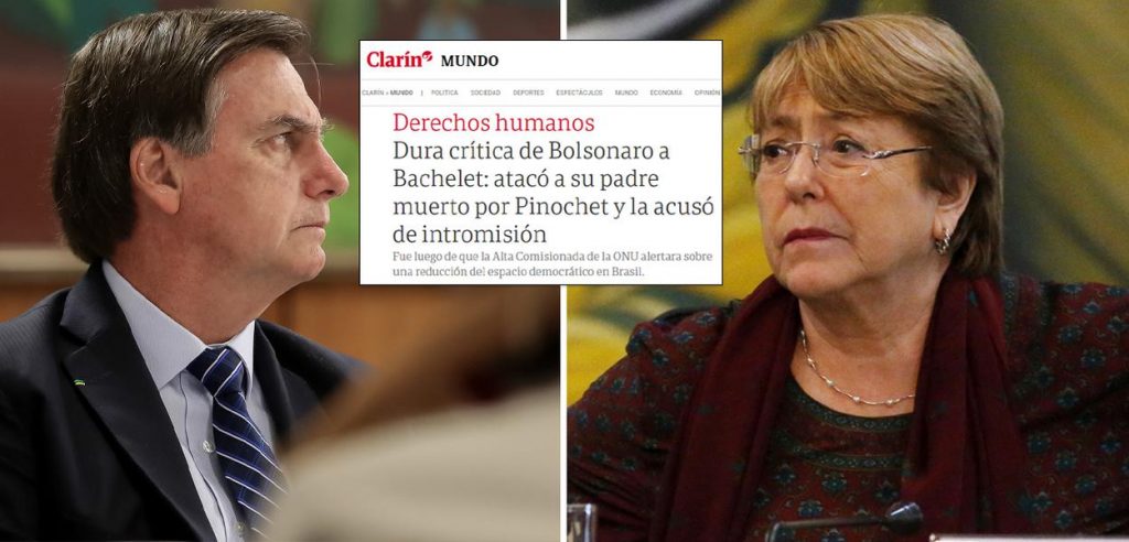 Michelle Bachelet is in the process of learning that in today's Brazil one does not contradict the president with impunity.