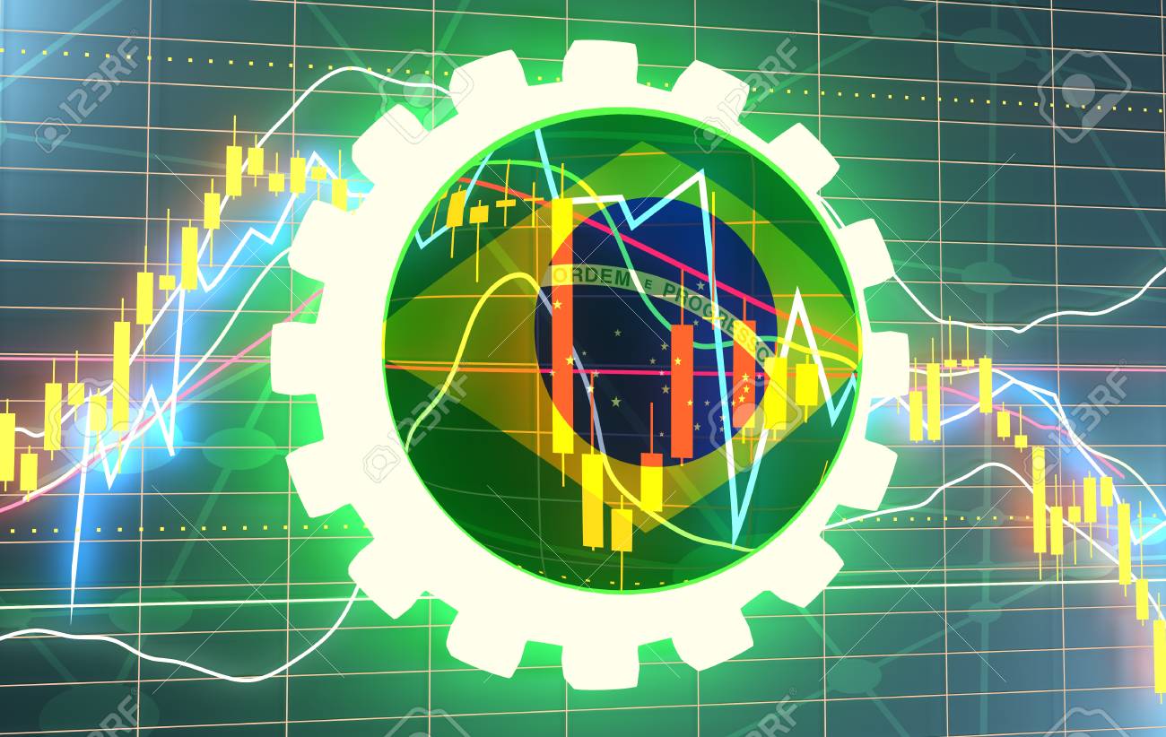 Candlestick stock exchange background